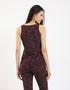 Sleeveless jersey tank top